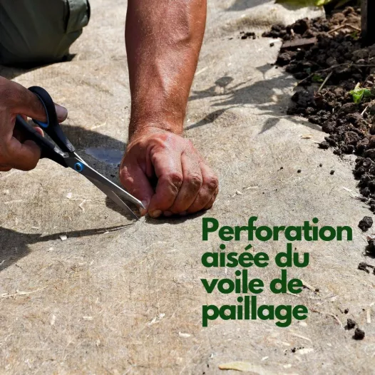 Rouleau de paillage en chanvre pour potager 5m x 0.54m Rouleau de paillage en chanvre pour potager 5m x 0.54m