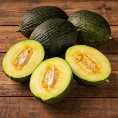 Melon vert olive d'hiver d'Espagne