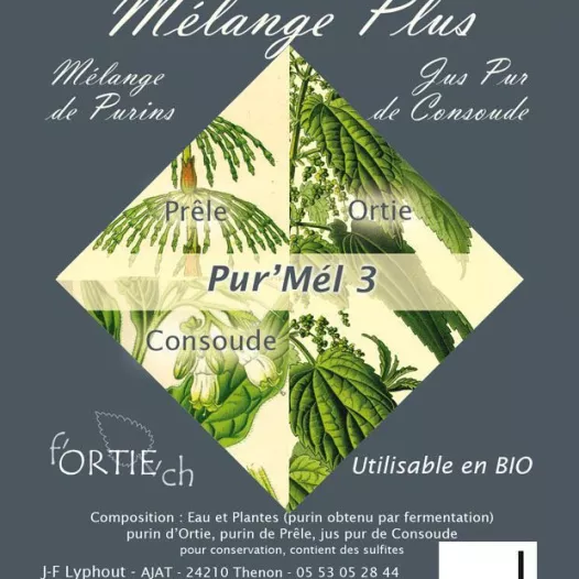 Pur'Mel 3 - 2L  (Ortie, Prêle, Consoude) Pur'Mel 3 - 2L  (Ortie, Prêle, Consoude)