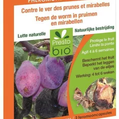 2 Feromoon capsules - Carpocapse van de Pruim en Miraballe 2 Feromoon capsules - Carpocapse van de Pruim en Miraballe